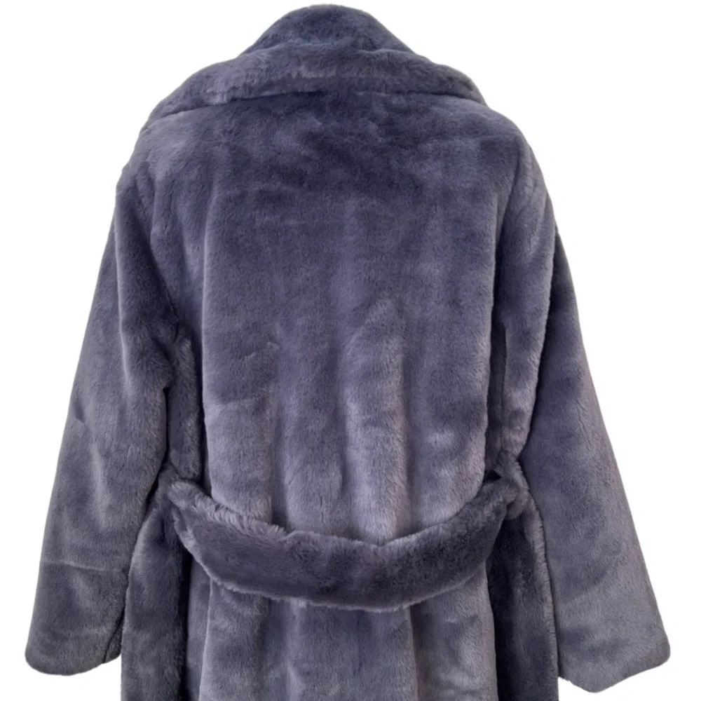 Apparis Faux Fur Grey Mona Coat size Small - Picture 8 of 16